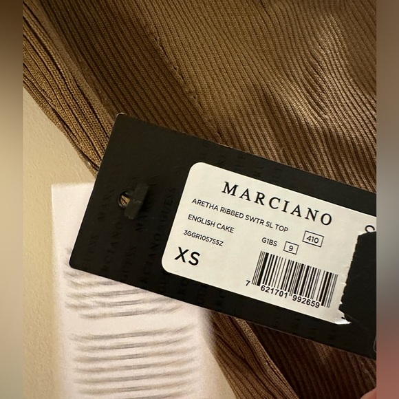 GUESS BY MARCIANO: NWT! Aretha Ribbed Sleeveless Top size XS. Sold out on site! - Picture 5 of 6